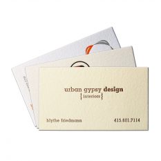 Fancy-schmancy Cranes Lettra 100% cotton bcards