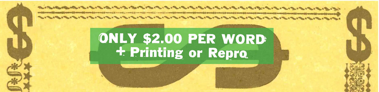 Only 2.00 per Word